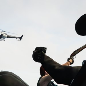 Jake, Gary, Murph and Graham get together to pot shot some helis on a boat 6