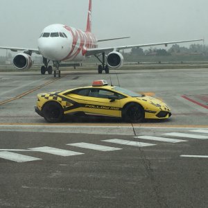 Lambo at Bologna airport