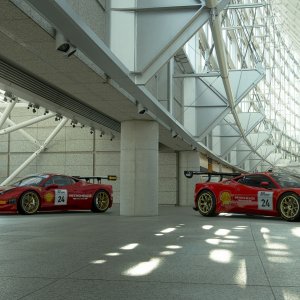 Ferrari Cars In A Museum