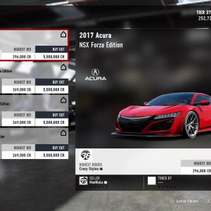 Forza 7 Auction