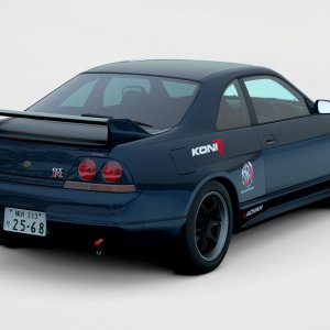 Hiroki Samatsu's R33 GT-R (Rear 1/4)