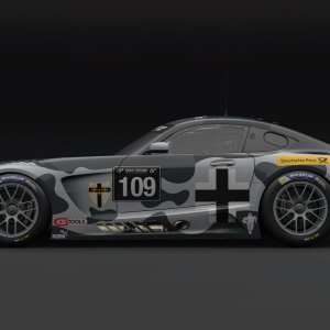 Bf 109 Mercedes AMG GT3 Side