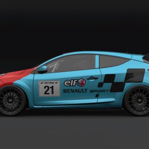 French Flag Renault Sport Mégane Side