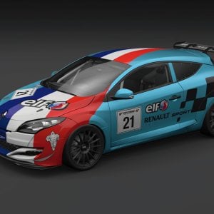 French Flag Renault Sport Mégane Front 3/4