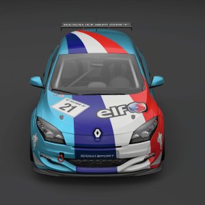 French Flag Renault Sport Mégane Front