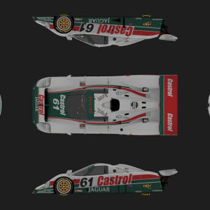 Castrol Jaguar XJR-9 Plan View