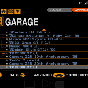 TRD3000GT in garage