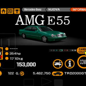 E55 AMG first green