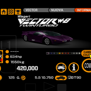 Vector Wiegert Vector W8 Twin Turbo Dark Purple