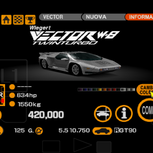 Vector Wiegert Vector W8 Twin Turbo Dark Grey