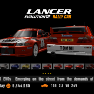 Mitsubishi Lancer Evolution VI Rally Car