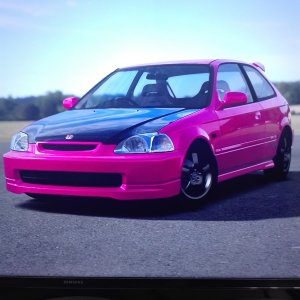 Honda Civic Type R '97 pink