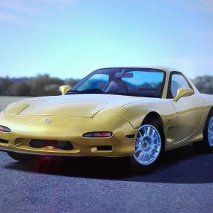 Mazda RX-7 Sunburst Yellow