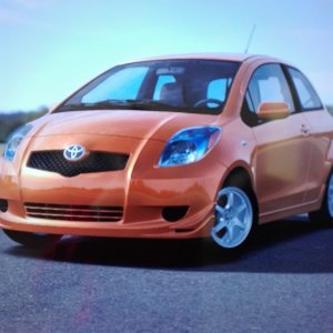 Toyota Yaris S Orange Metallic