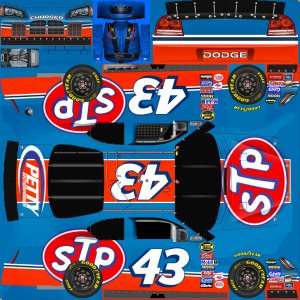 #43 STP Dodge