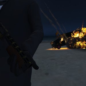 GTA V B.C.: Burning Car 10