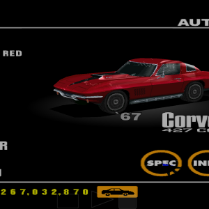 Chevrolet Corvette 427 Coupe '67 Rally Red