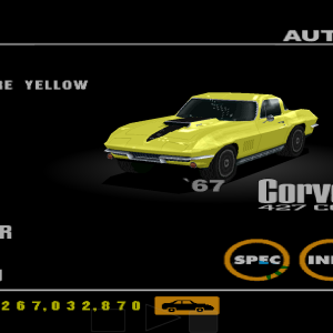 Chevrolet Corvette 427 Coupe '67 Sunfire Yellow