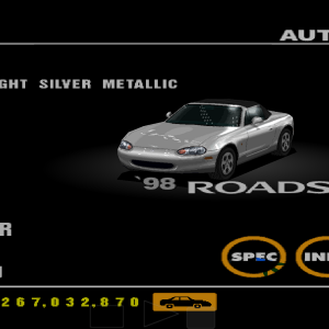 Mazda Eunos Roadster RS '98 Highlight Silver Metallic