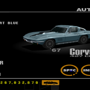 Chevrolet Corvette 427 Coupe '67 Elkhart Blue