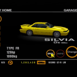 10 Nissan Silvia Q's 1800cc Yellow