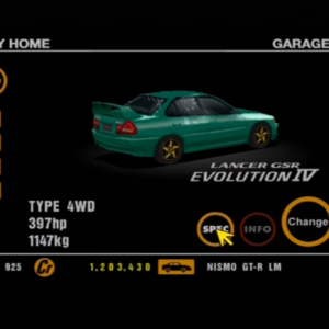 17 Mitsubishi Lancer Ev. GSR IV Green