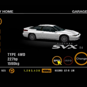 19 Subaru Alcyone SVX S4 White