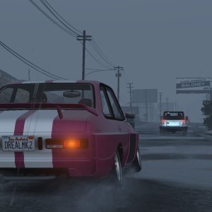 Sonny, racing in the rain with the Retinue Mk II 2