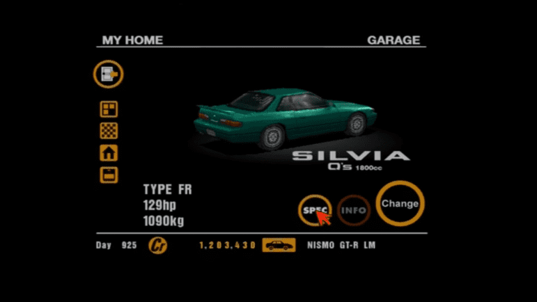 11 Nissan Silvia Q's 1800cc Green