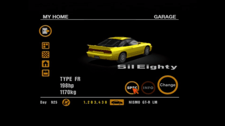 14 Nissan Sil Eighty Yellow