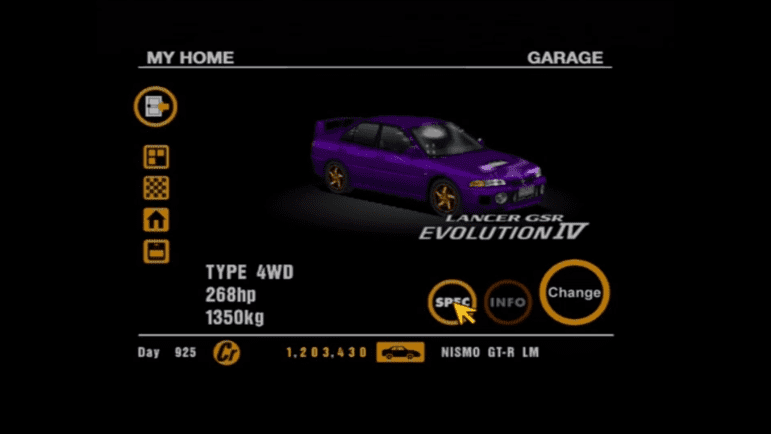 16 Mitsubishi Lancer Ev. GSR IV Purple