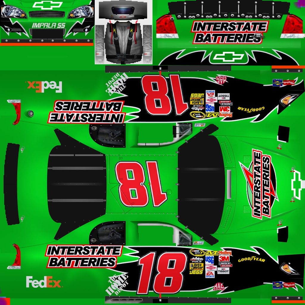 #18 Intersate Batteries Chevy