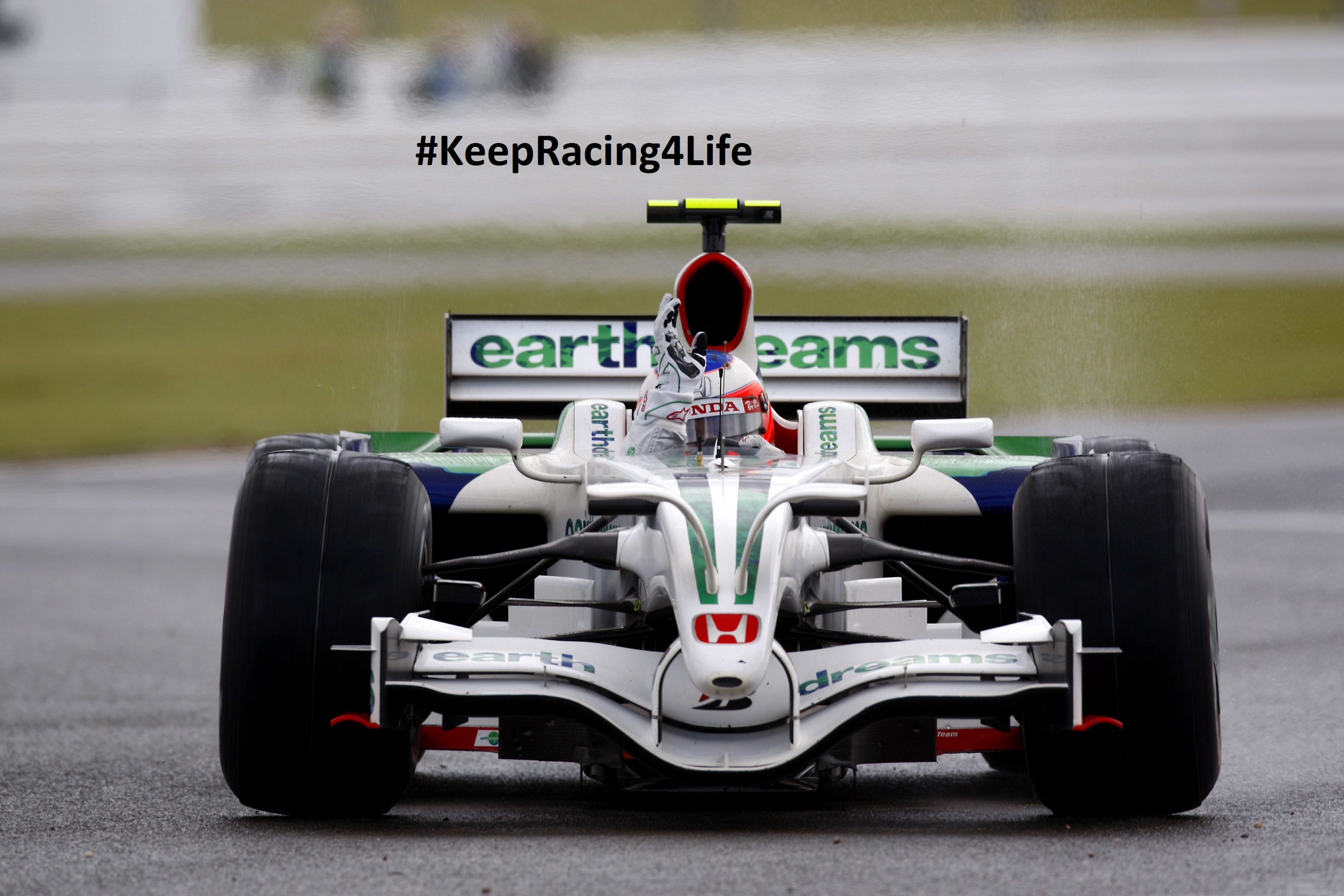 2008 British GP - Rubens Barrichello Scores A Podium For Honda