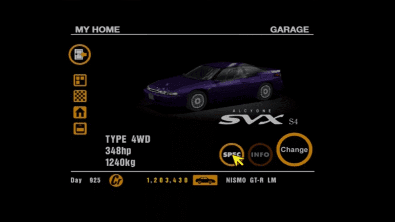 21 Subaru Alcyone SVX S4 Purple