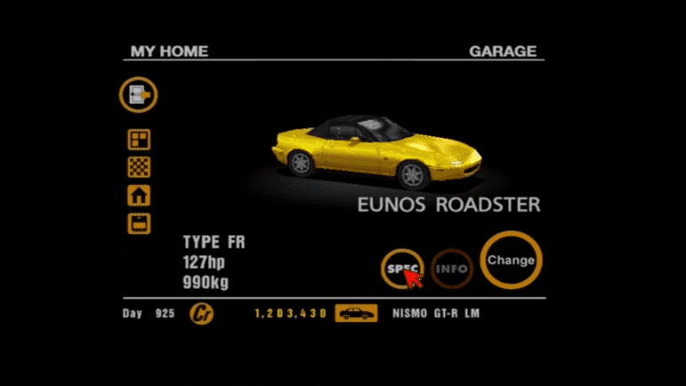 22 Mazda Eunos Roadster Yellow