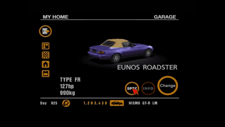 23 Mazda Eunos Roadster Purple