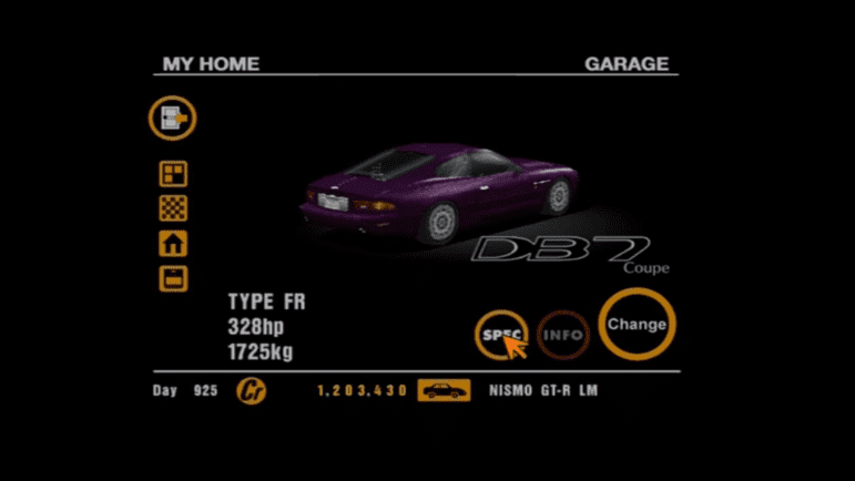 43 Aston Martin DB7 Coupé Purple