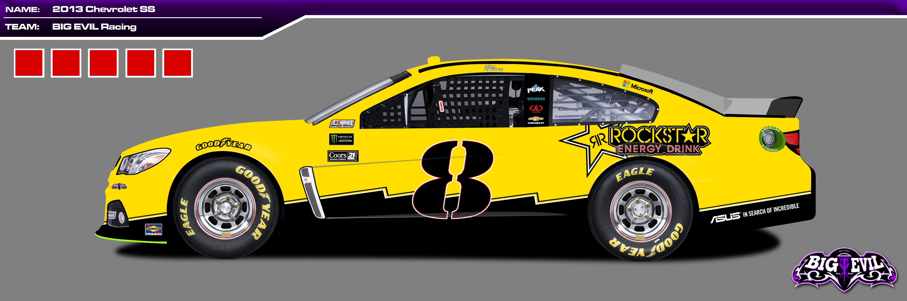 #8 Rockstar Energy Drink Chevrolet SS