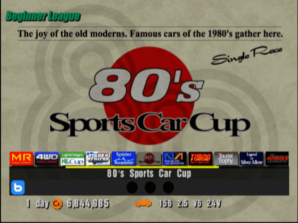 80's Sports Car Cup