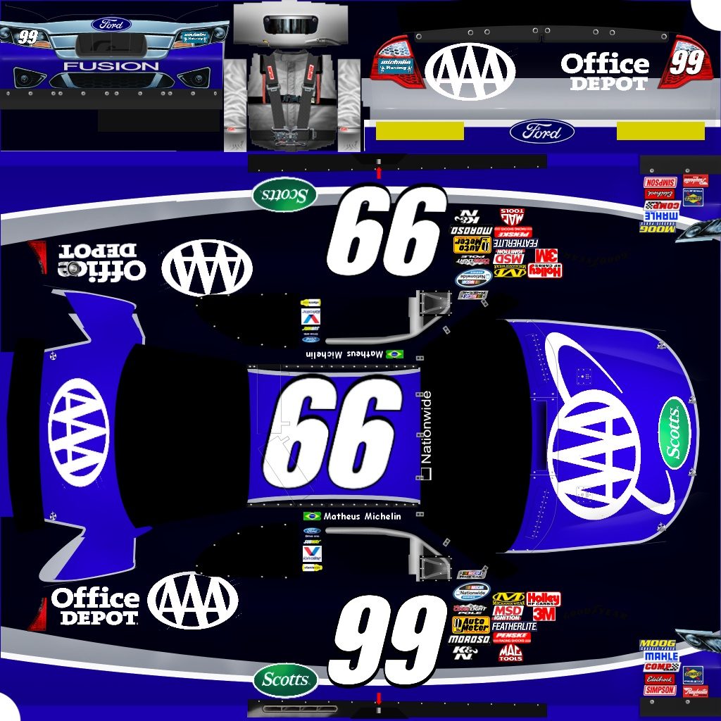 #99 AAA White Ford NNS