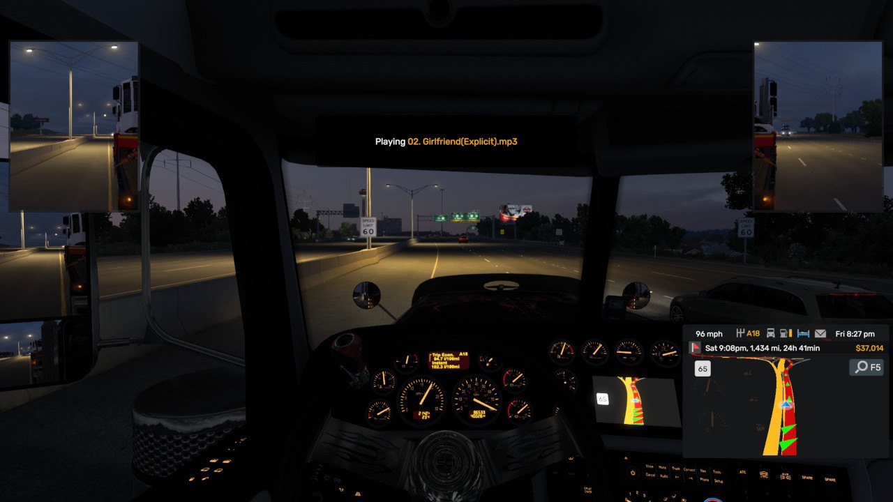 American Truck Simulator is a chill calm game with a custom radio, what could possibly go wrong?