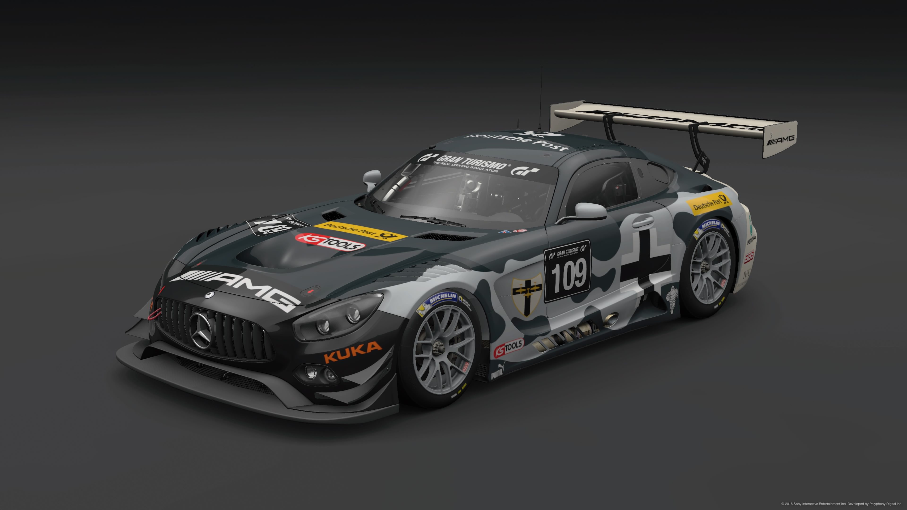 Bf 109 Mercedes AMG GT3 Front 3/4