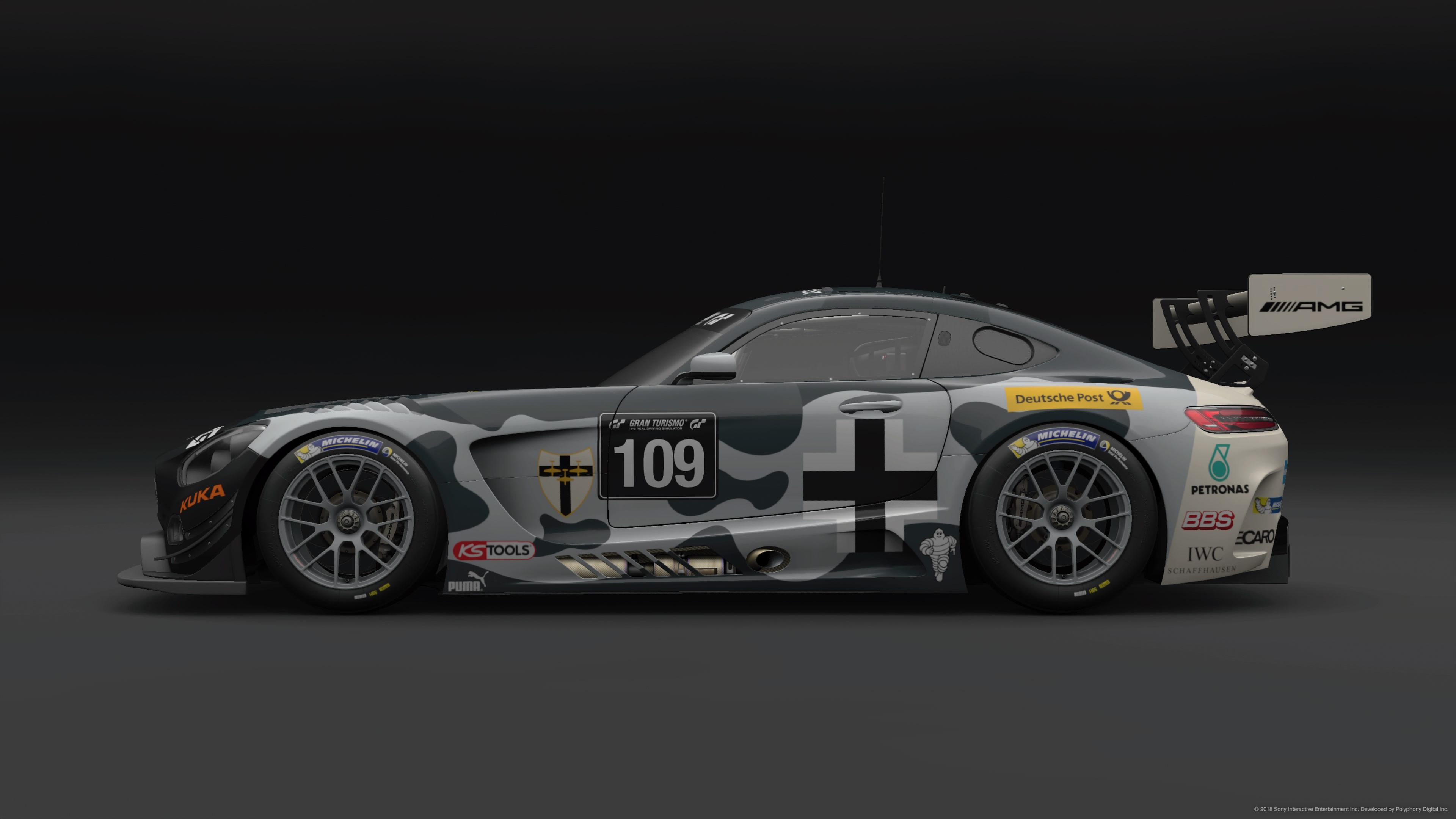 Bf 109 Mercedes Amg Gt3 Side