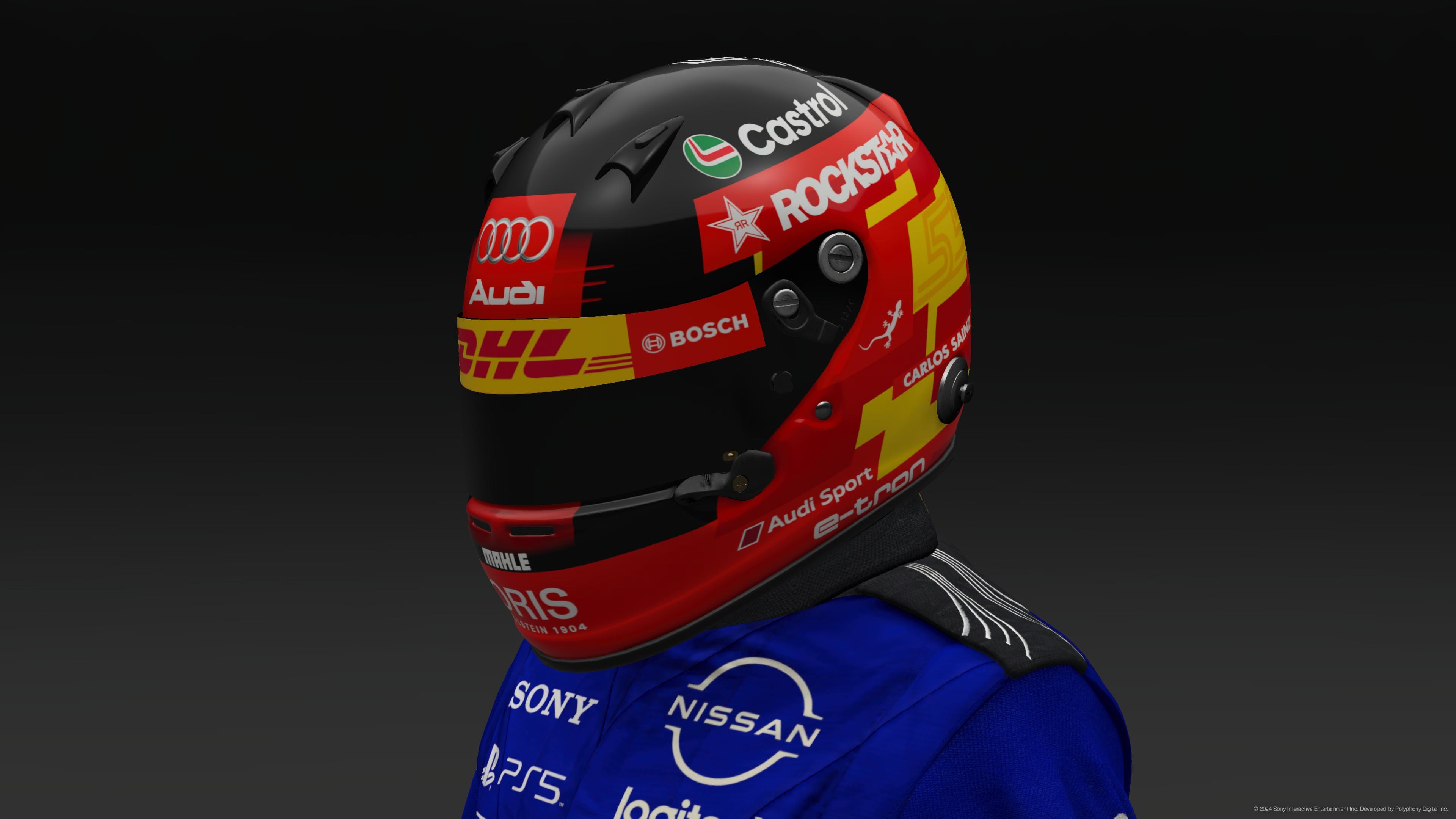 Carlos Sainz 2026 Audi Helmet Concept