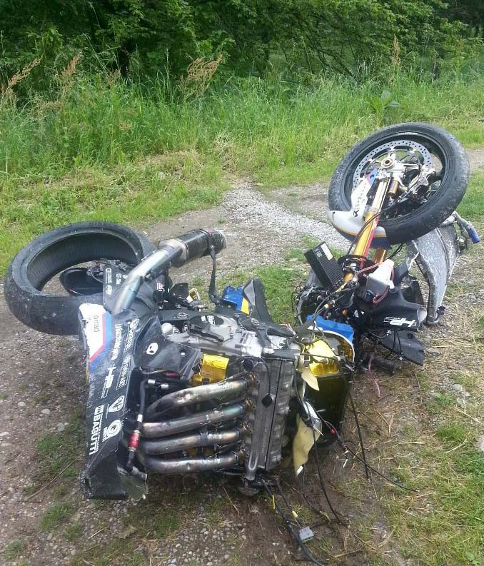 Chaz Davies Monza crash