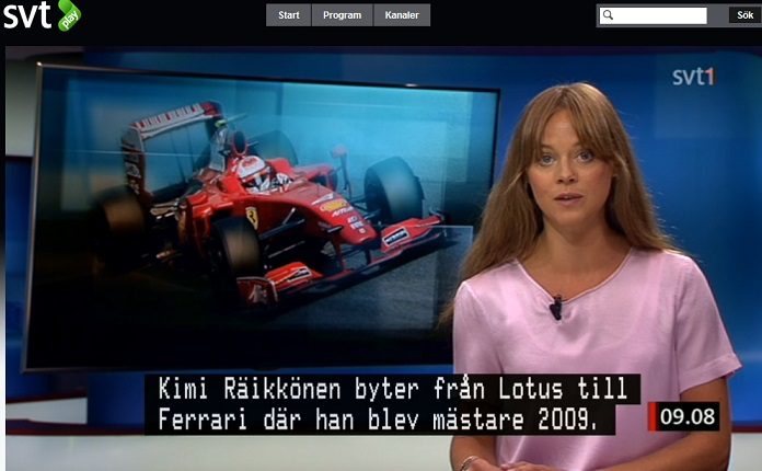 Clueless reporter saying Kimi was WDC in 2009