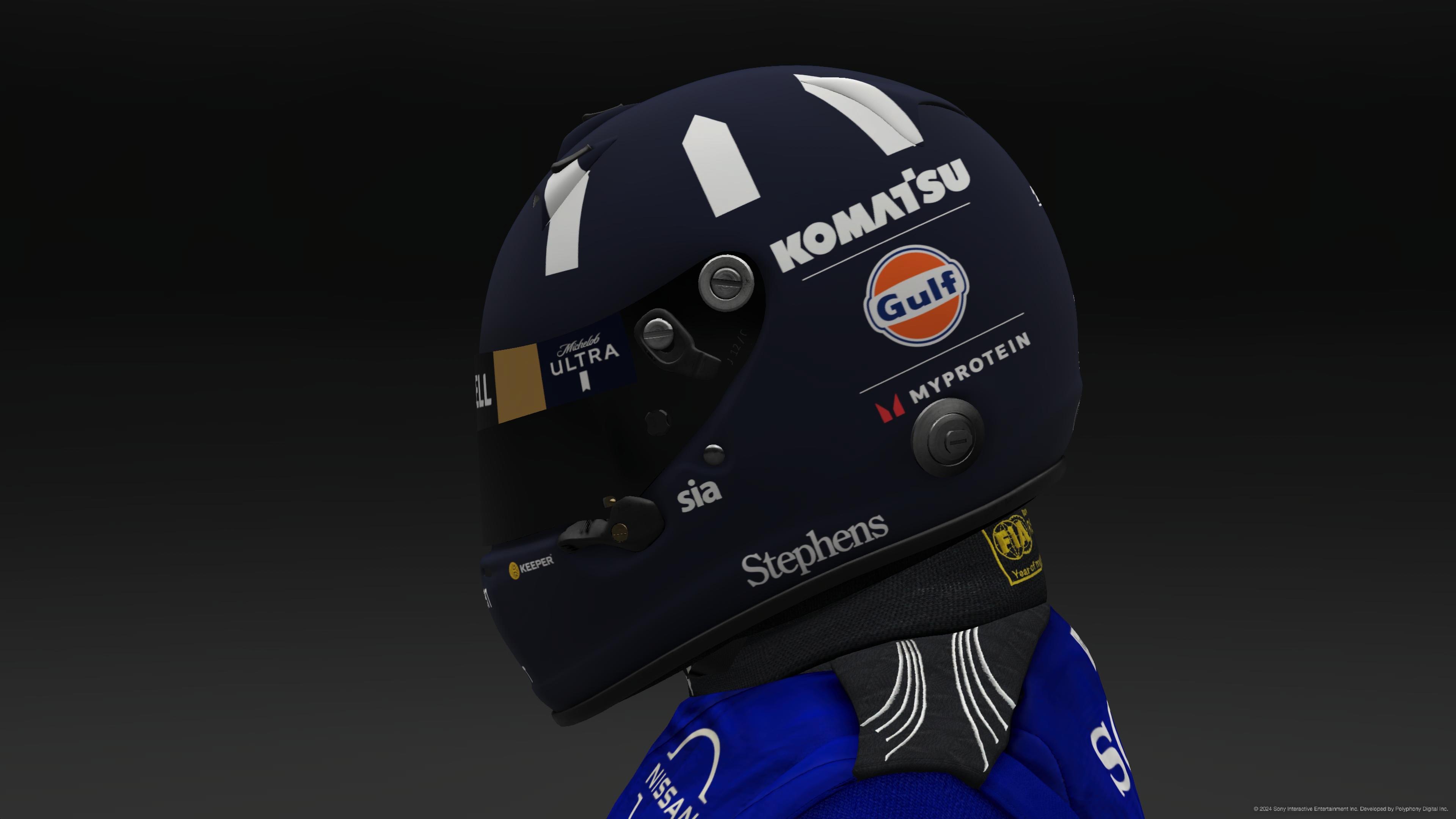 Damon Hill 2024 Williams Helmet - Pic 1