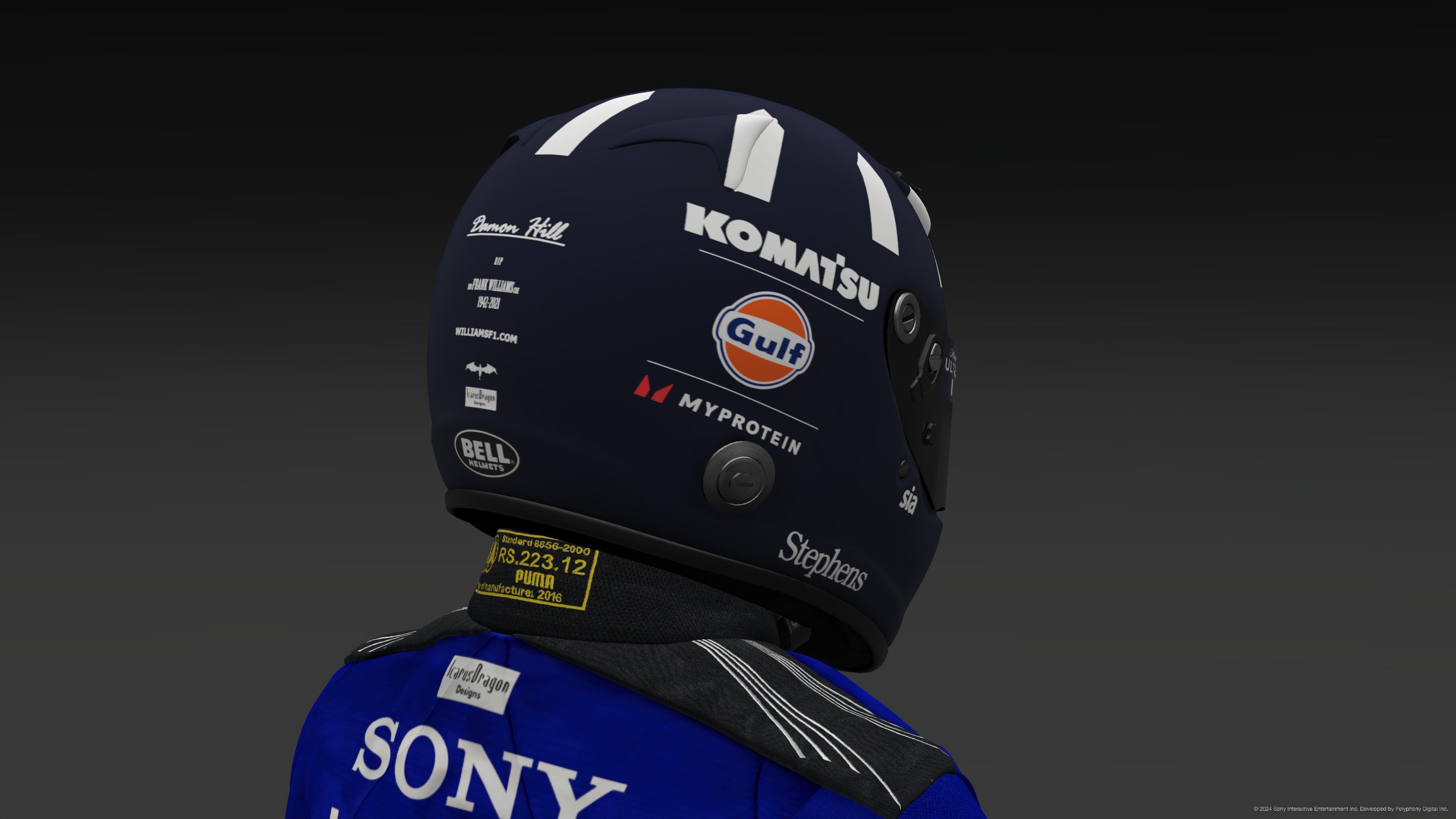 Damon Hill 2024 Williams Helmet - Pic 3