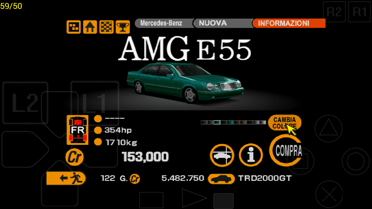 E55 AMG second green