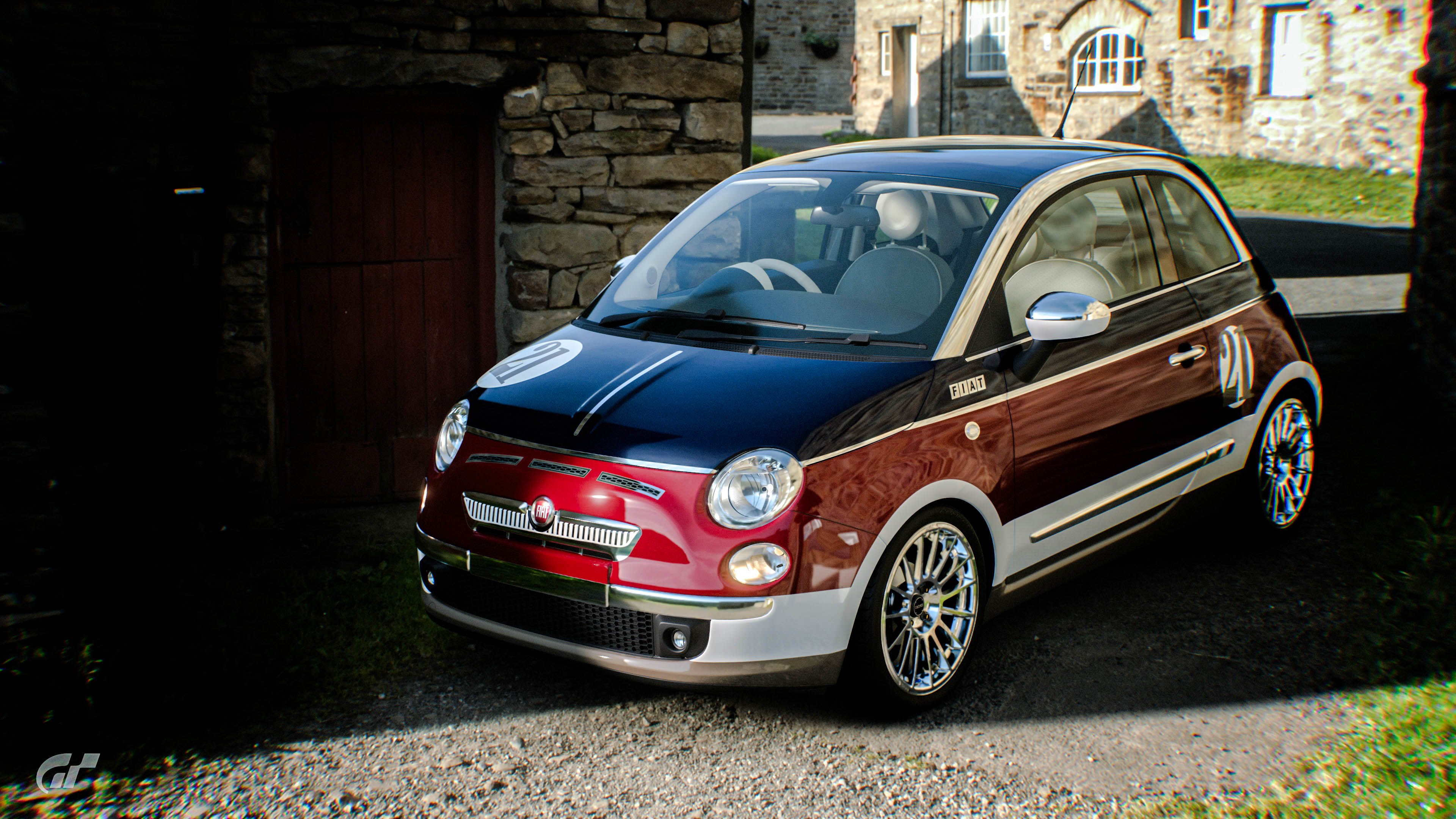 Fiat 500 "Portofino" at Yorkshire Dales